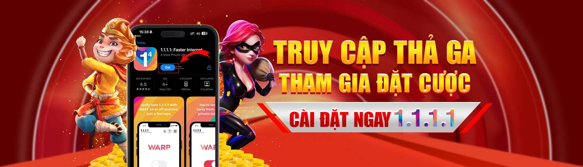 Truy cập thả ga tham gia đặt cược cài đặt ngay 1.1.1.1